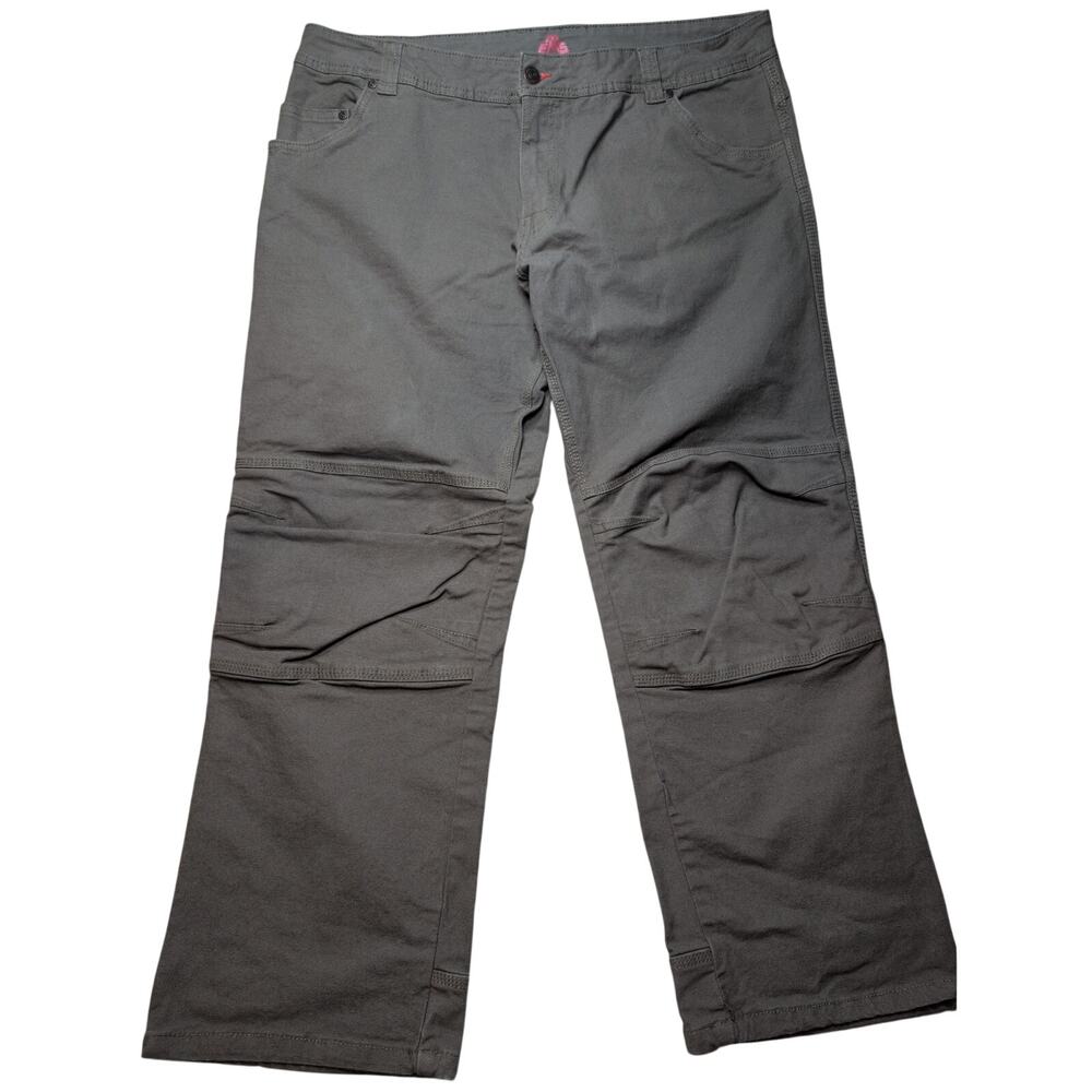 EMS Eastern Mountain Sports Double knee Kiking Pants Green Mens 38x30 29 Inseam